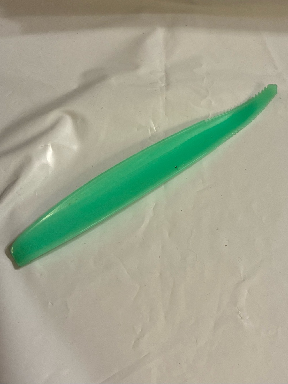 Tupperware Vintage lettuce fruit corer Green Plastic Trim Tool